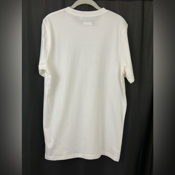 PUMA - White Unsex Basketball T- Shirt Puma Bear Print On Front. Medium… - Picture 10 of 10